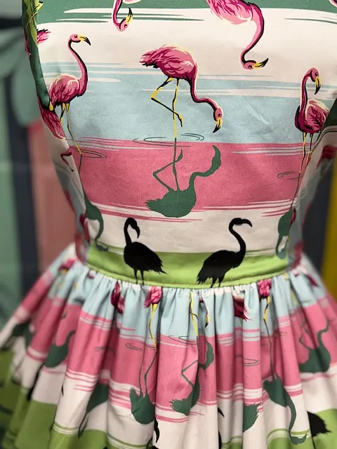 “Flamingo Fling” Dress – Sample Collection (Size 16) - Image 3