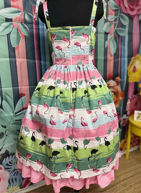“Flamingo Fling” Dress – Sample Collection (Size 16) - Image 2